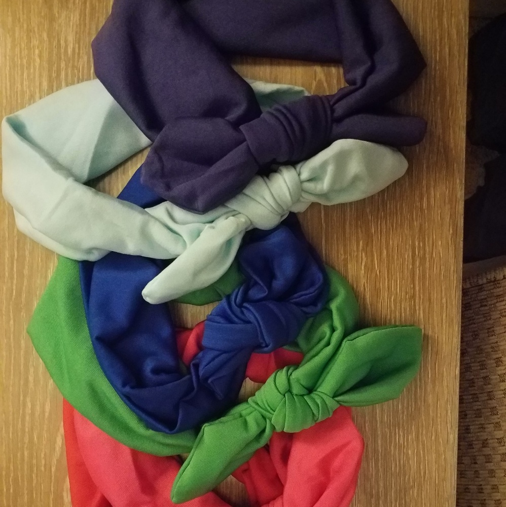 Cotton hair headbands - set of 6